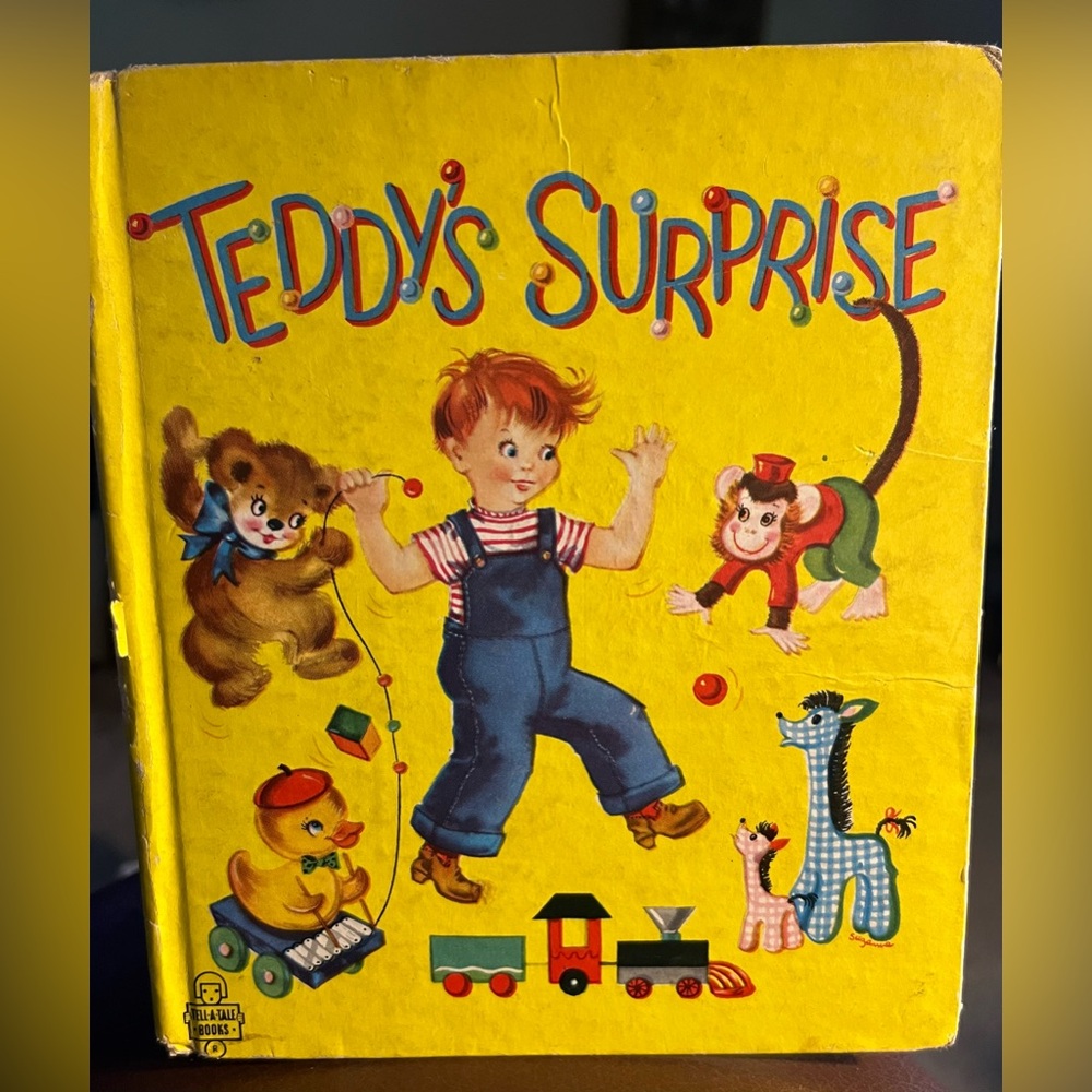 Teddy’s Surprise Tell-A-Tale Children’s Book 1952